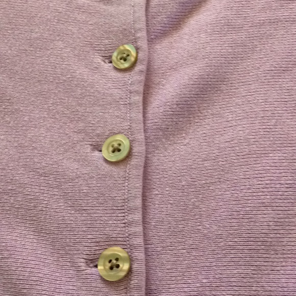 🚫SOLD🚫J. Jill Lavender Button Up Cardigan XSP - Picture 3 of 6